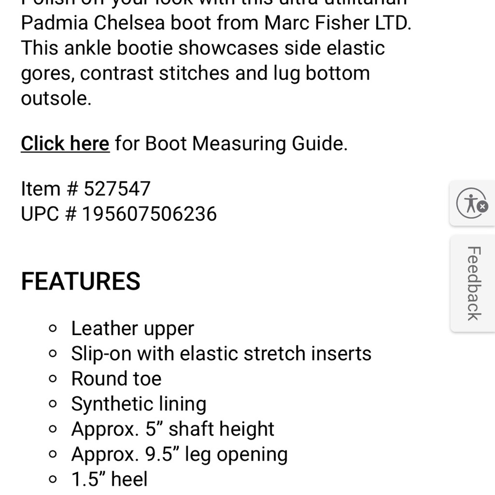 Marc Fisher LTD Padmia Chelsea Boot
